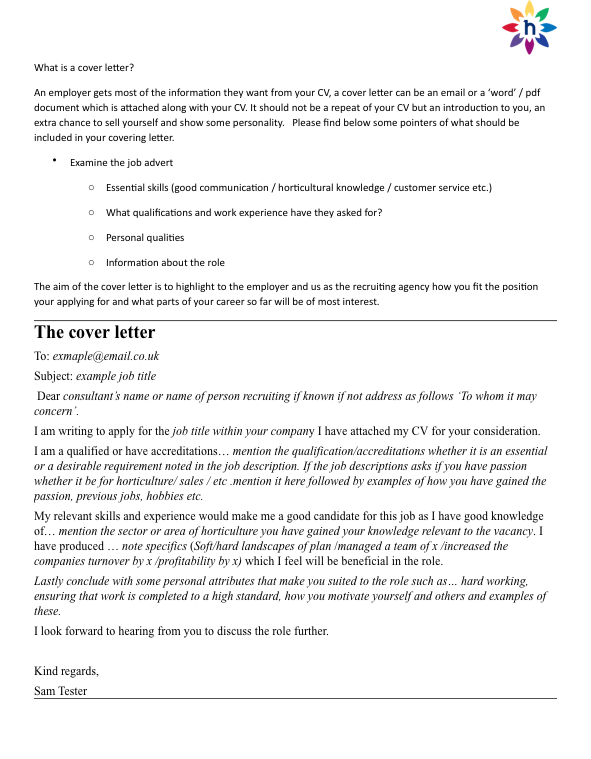 cv and cover letter templates